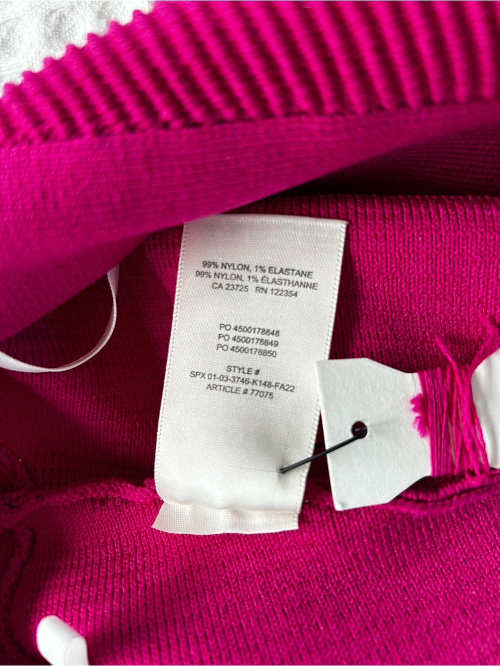 NEW Aritzia Babaton Sculpt Knit Criss Cross Cropped Tank Small Pink - Picture 10 of 10